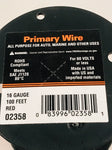 16 GAUGE 100 FEET RED PRIMARY WIRE. 02358