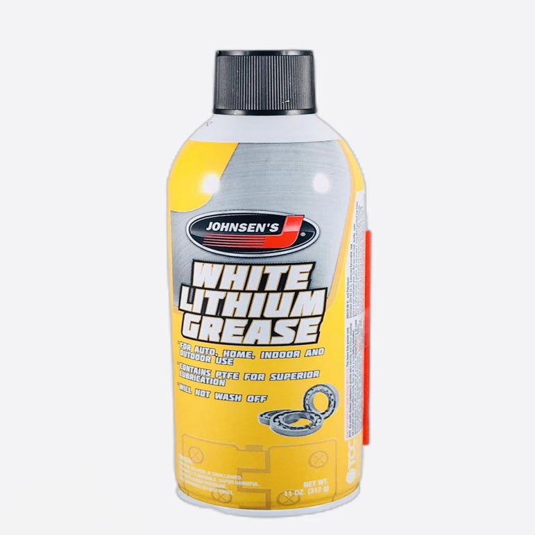 JOHNSEN'S WHITE LITHIUM GREASE 11 OZ SPRAY CAN
