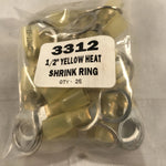 1/2"  YELLOW HEAT SHRINK TERMINAL 25/BAG