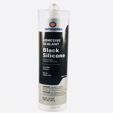 PERMATEX BLACK SILICONE CARTRIDGE 12.9 0Z 81173