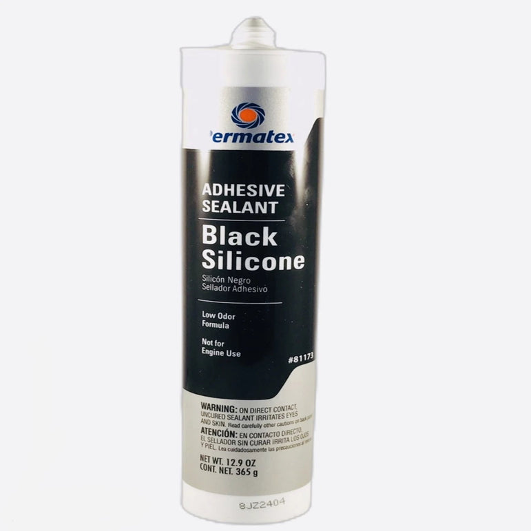 PERMATEX BLACK SILICONE CARTRIDGE 12.9 0Z 81173