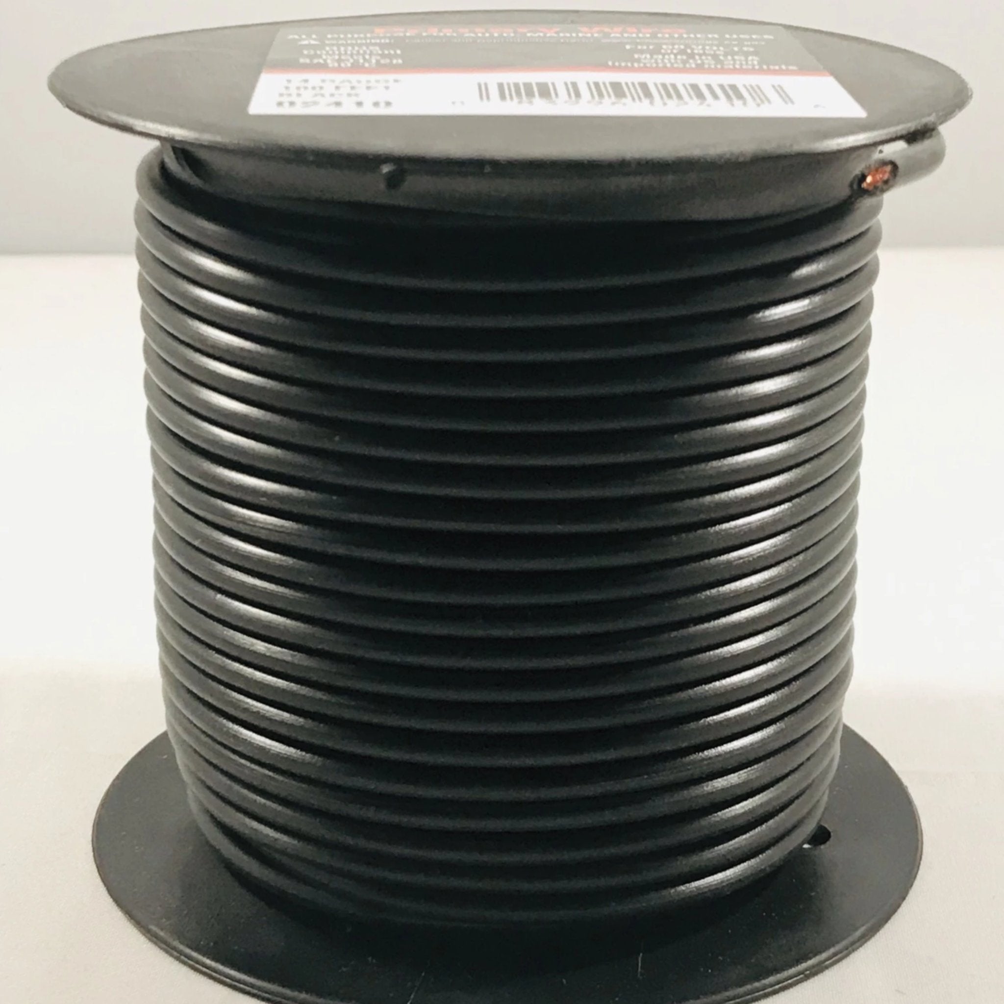 14 GAUGE 100 FEET BLACK PRIMARY WIRE. 02410