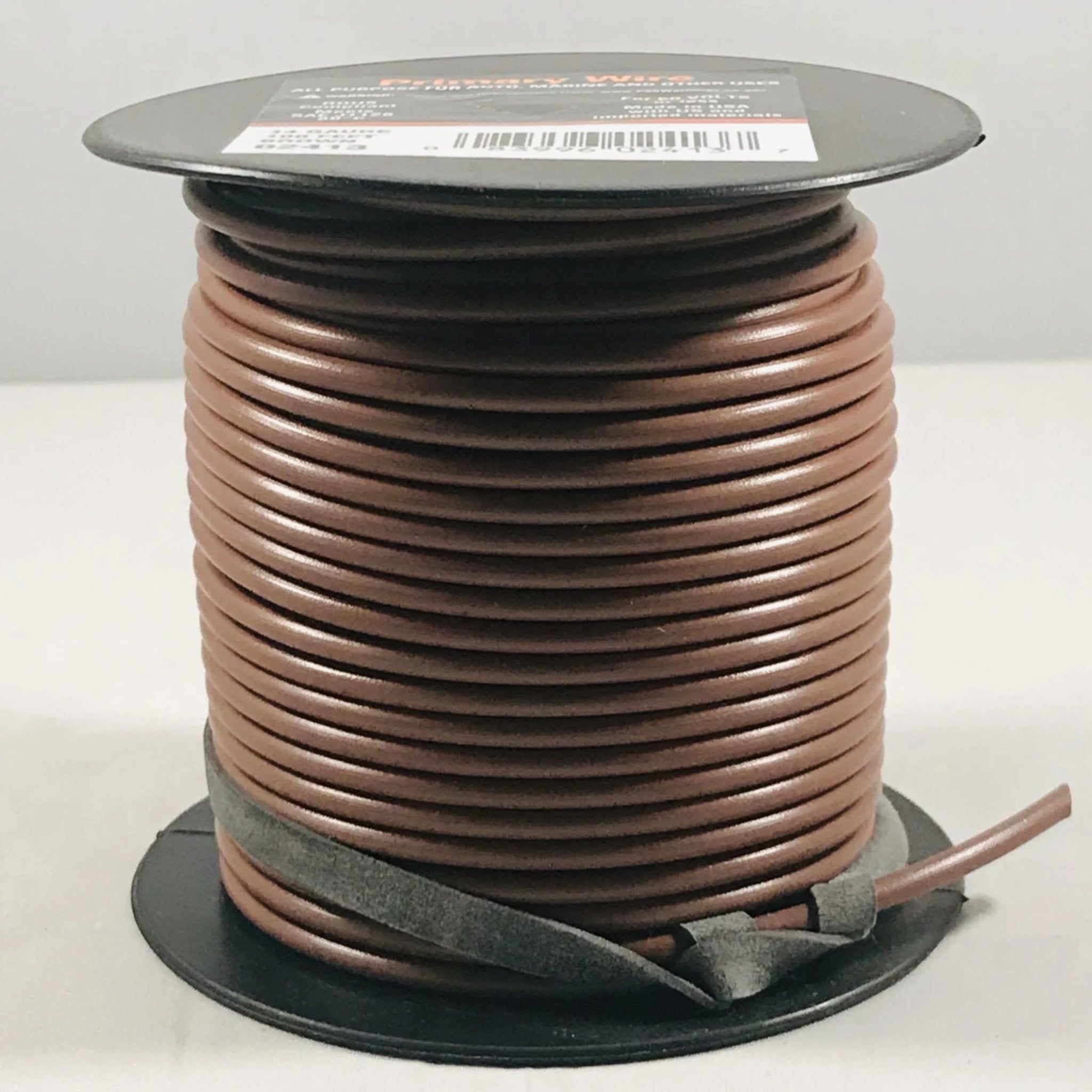 14 GAUGE 100 FEET BROWN PRIMARY WIRE. 02413