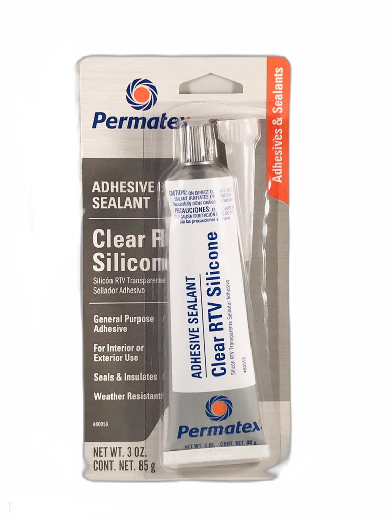 Permatex clear rtv silicone 3 oz 80050