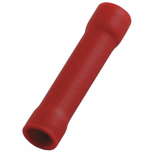 RED VINYL BUTT CONNECTOR 22-18 GA. 100/BAG