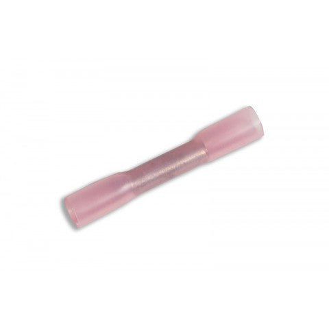 RED HEAT SHRINK 22-18 GA. BUTT CONNECTOR 25/BAG