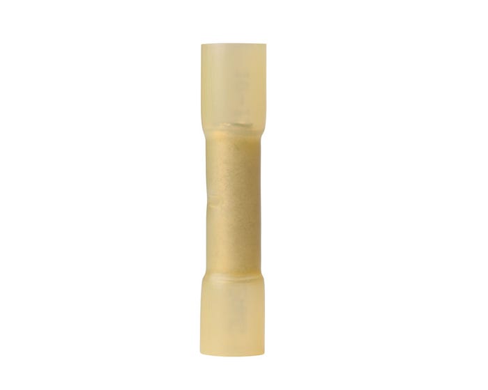 YELLOW 12-10 GA. HEAT SHRINK BUTT CONNECTOR 25/BAG
