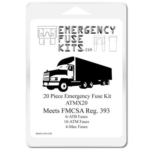 Commercial Truck DOT Compliant Emergency Spare Fuse Kit