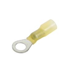 3/8 YELLOW HEAT SHRINK RING TERMINAL 25/BAG